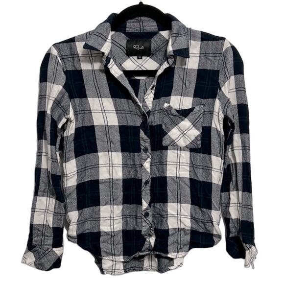 Rails hunter midnight pine flannel button down shirt women’s size xs - Picture 1 of 5